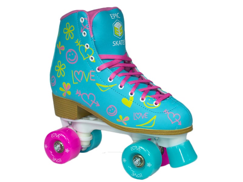 Epic Skates Epic Splash Quad Roller Skates, Blue, Kids 1 - Image 2
